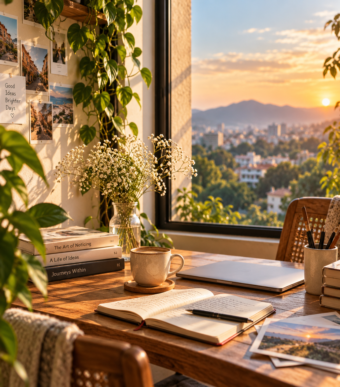 golden hour creative nook